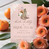 Boots Bubbly & Bride om Western Vrijgezellenfeest  Kaart