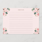 Boots & Bubbly Champagne bloemenrecept Kaart (Achterkant)