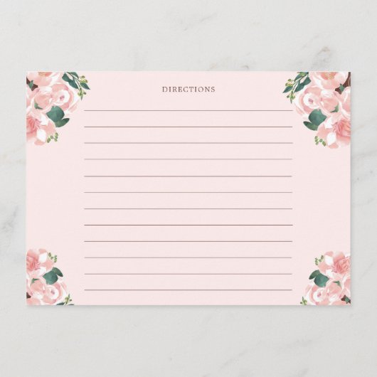 Boots & Bubbly Champagne bloemenrecept Kaart (Achterkant)