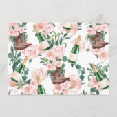 Boots & Bubbly Champagne Floral Advice Kaart (Achterkant)