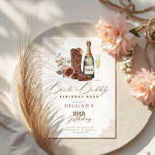 Boots & Bubbly Chic Cowgirl Wilde Westerne Verjaar Kaart