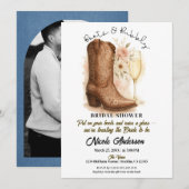 Boots & Bubbly Country Western Boot Vrijgezellenfe Kaart (Voorkant / Achterkant)