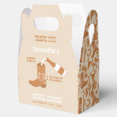 Boots Bubbly Rustic Western Country Vrijgezellenfe Bedankdoosjes (Geopend)