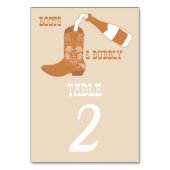 Boots Bubbly Rustic Western Country Vrijgezellenfe Kaart (Achterkant)