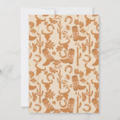 Boots Bubbly Rustic Western Country Vrijgezellenfe Kaart (Achterkant)