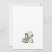 Boots & Bubbly rustiek bloemig Vrijgezellenfeest Kaart (Achterkant)