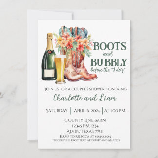 Boots & Bubbly voor de I Do's Kaart