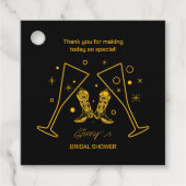 Boots & Bubbly Vrijgezellenfeest Bedankjes Labels (Voorkant)