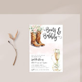 Boots & Bubbly Vrijgezellenfeest Kaart