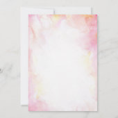 Boots & Bubbly Waterverf Bloemen Vrijgezellenfeest Kaart (Achterkant)