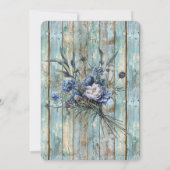 Boots & Bubbly Waterverf Vrijgezellenfeest Kaart (Achterkant)