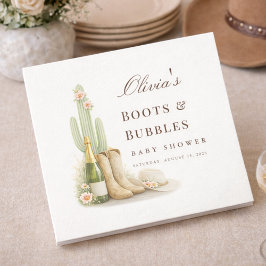Boots & Bubbly Westerse Geslachtsneutrale Babyborr Servet