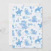 Boots & Bubbly Westerse Toile Bruidsdouche Kaart (Achterkant)