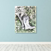 BOOTS CANVAS AFDRUK (Insitu (Houten vloer))