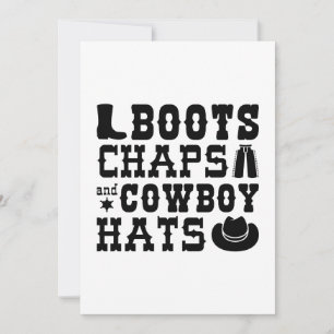 Boots Chaps And Cowboy Hats Bedankkaart