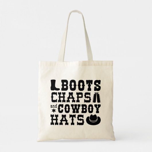 Boots Chaps And Cowboy Hats Tote Bag (Achterkant)