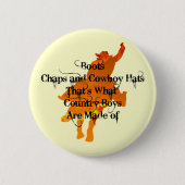Boots, Chaps en Cowboy Petten... Button (Voorkant)