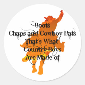 Boots, Chaps en Cowboy Petten Stickers