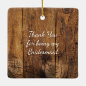 Boots Daisy Horse Bit Weddenschap Bridesmaid Bedan Keramisch Ornament (Achterkant)