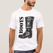 BOOTS! De klassieke motor-ingenieur start op. T-shirt (Voorkant)