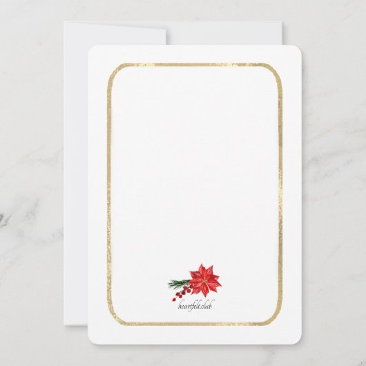 Boots en bubble kerst kaart (Achterkant)