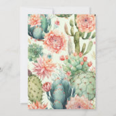 Boots en Bubble Western Bridal Shower Invitation Kaart (Achterkant)