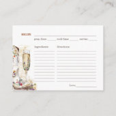 Boots en Bubbly Boho Vrijgezellenfeest Recept Verz Informatiekaartje (Achterkant)