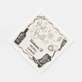 Boots en Bubbly Country Western Vrijgezellenfeest Servet (Hoek)