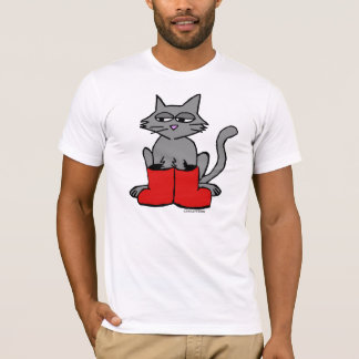 Boots en katten t-shirt