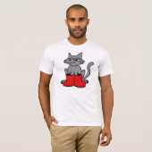 Boots en katten t-shirt (Voorkant volledig)
