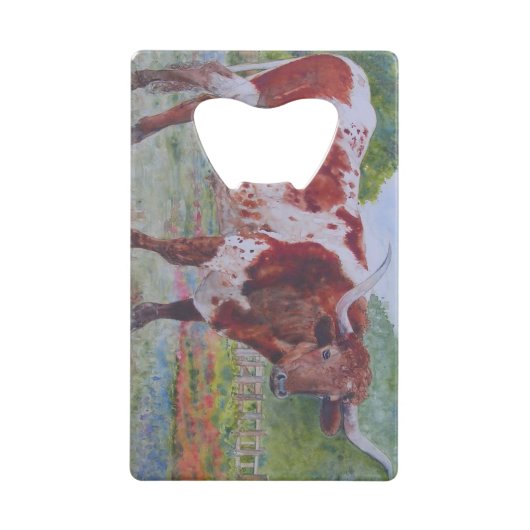 Boots en Longhorn Creditkaart Flessenopener (Voorkant)