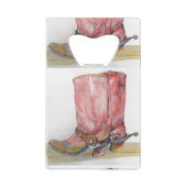 Boots en Longhorn Creditkaart Flessenopener (Achterkant)