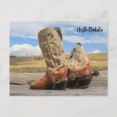 Boots from North Dakota Briefkaart (Voorkant)