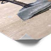 Boots, geweer, hondenlabels en beschermende helm poster (Hoek)