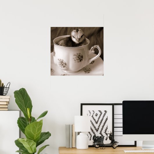 Boots in cup poster (Thuiskantoor)