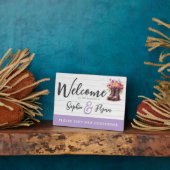 Boots met landelijke bloemen boerderij bruiloft we fotoplaat (Zijkant)