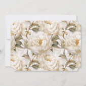 Boots met waterverf in landelijke bloemmotief Brui Kaart (Achterkant)