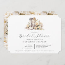 Boots met waterverf in landelijke bloemmotief Brui