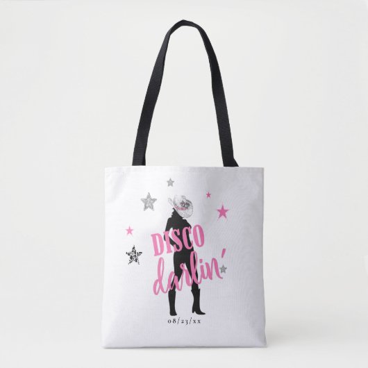 Boots 'n Bling Bachelorette Disco Darlin' ID925 Tote Bag (Voorkant)