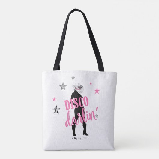 Boots 'n Bling Bachelorette Disco Darlin' ID925 Tote Bag (Achterkant)