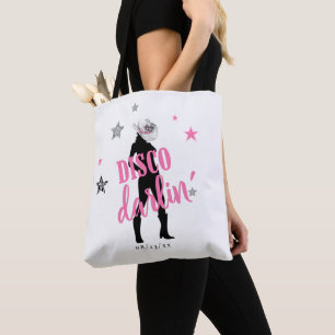 Boots 'n Bling Bachelorette Disco Darlin' ID925 Tote Bag