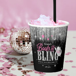 Boots 'n Bling Disco Bachelorette ID925 Papieren Bekers