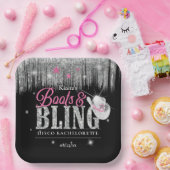 Boots 'n Bling Disco Bachelorette ID925 Papieren Bordje (Feest)