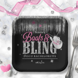 Boots 'n Bling Disco Bachelorette ID925 Papieren Bordje