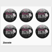 Boots 'n Bling Disco Bachelorette ID925 Ronde Sticker (Vel)