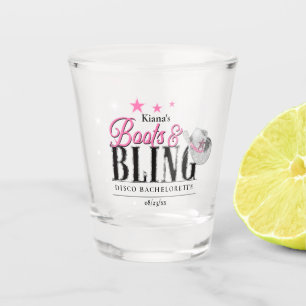 Boots 'n Bling Disco Bachelorette ID925 Shot Glas