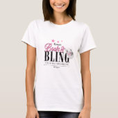 Boots 'n Bling Disco Bachelorette Wht ID925 T-shirt (Voorkant)