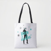 Boots 'n Bling Disco Darlin' Blauwgroen ID925 Tote Bag (Voorkant)