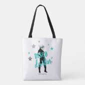 Boots 'n Bling Disco Darlin' Blauwgroen ID925 Tote Bag (Achterkant)