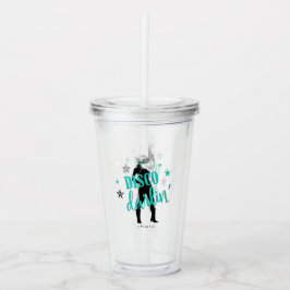 Boots 'n Bling Disco Darlin' Teal ID925 Acryl Drinkbeker